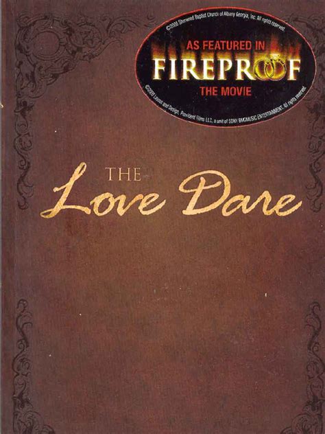 TODAY'S <b>DARE</b>. . 40 day love dare fireproof book free download